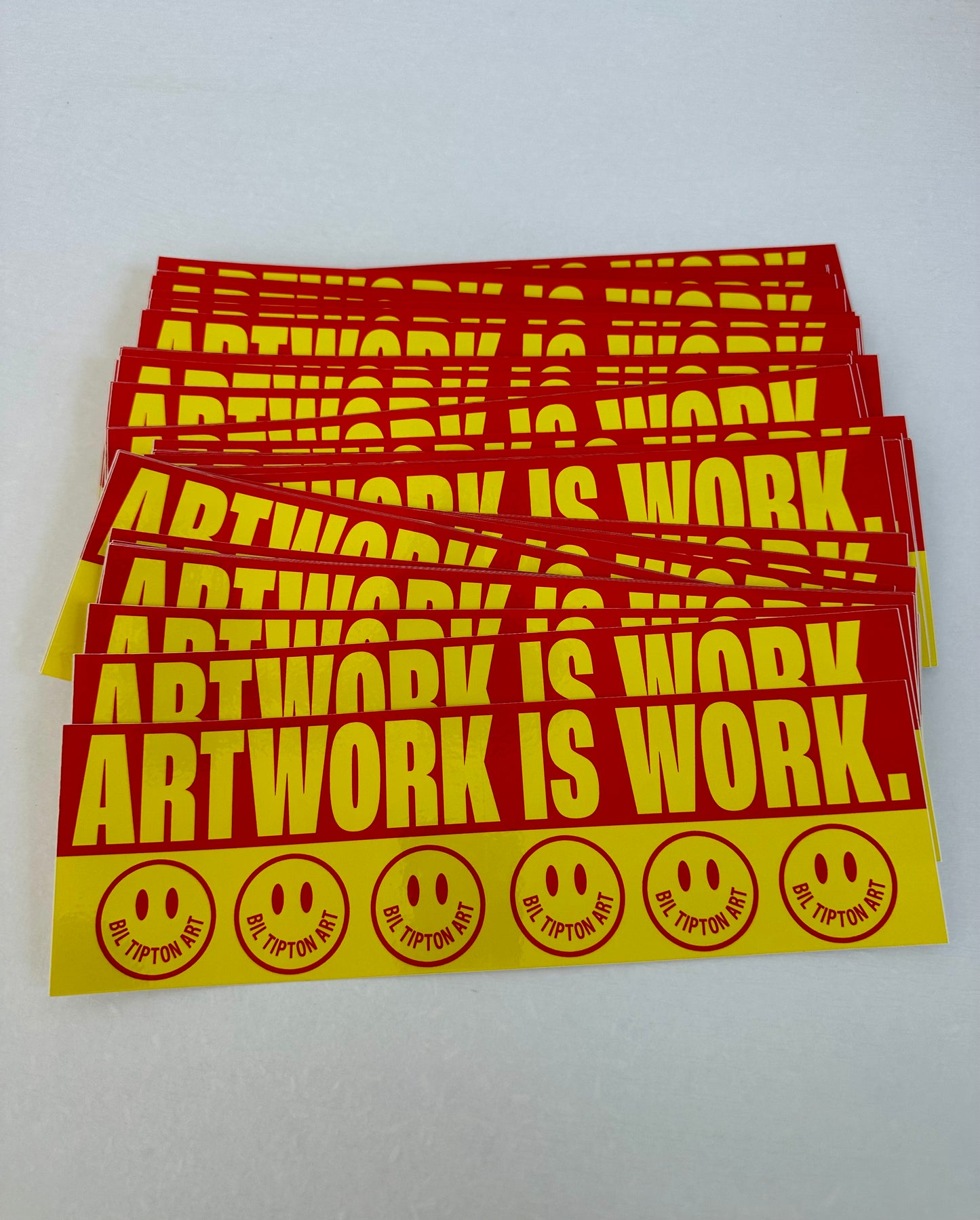 ARTWORK IS WORK - Bumper Sticker