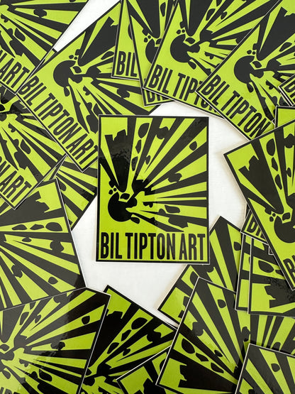 Explosive Art Warning - Sticker