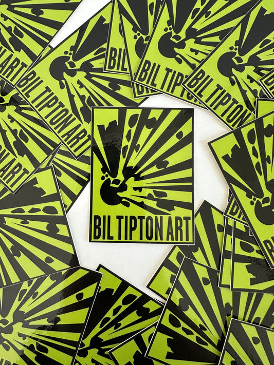 Explosive Art Warning - Sticker