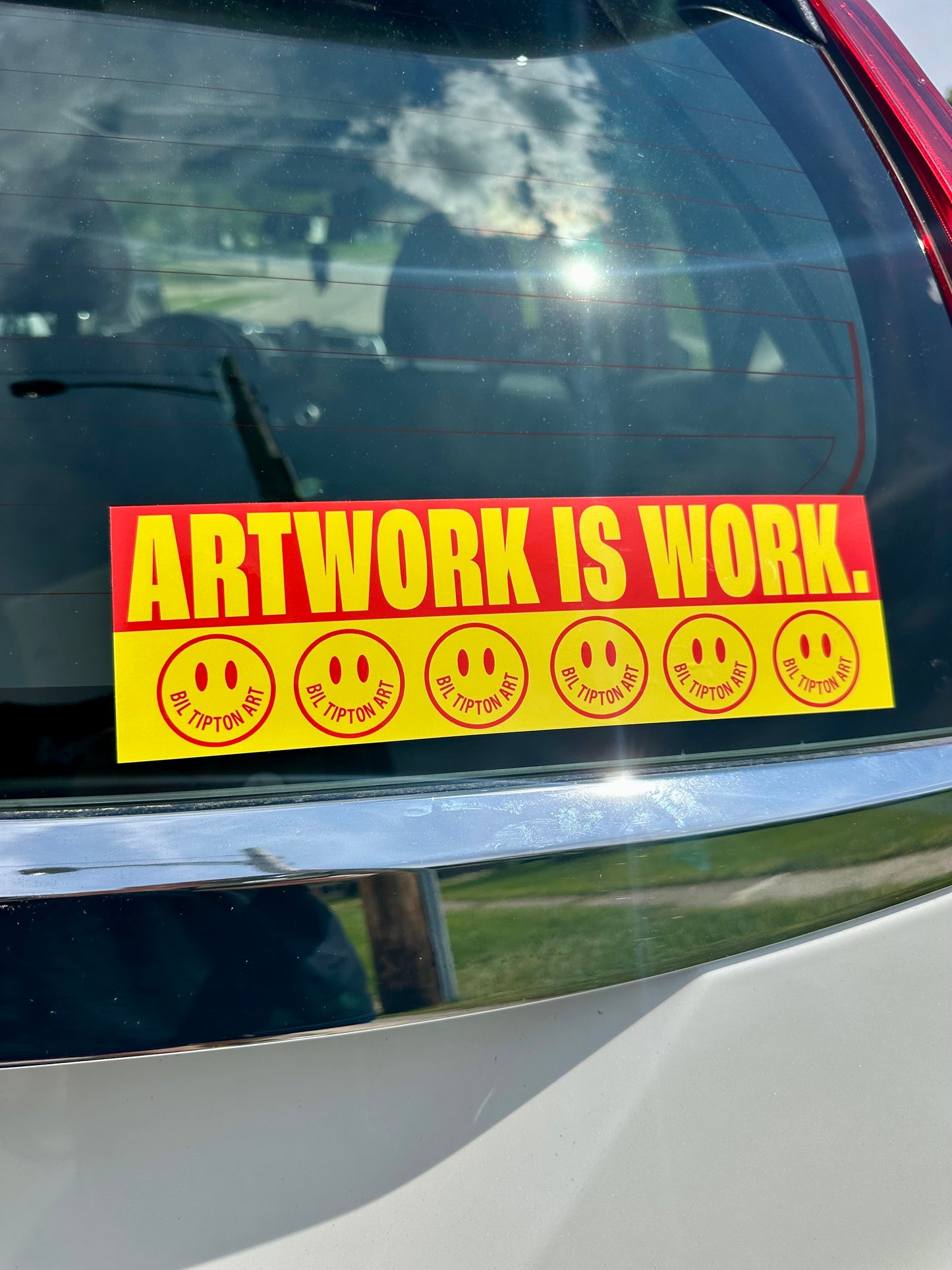 ARTWORK IS WORK - Bumper Sticker