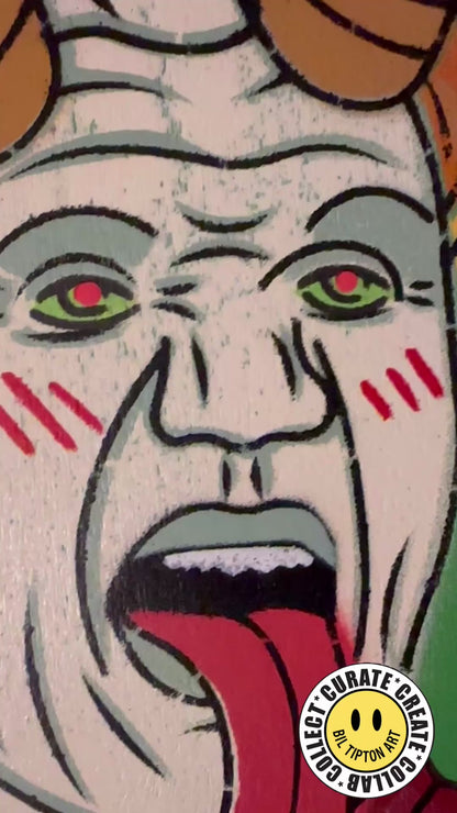 Gordon Krampsy – Hand-Painted Wood Panel (Limited Run of 10)